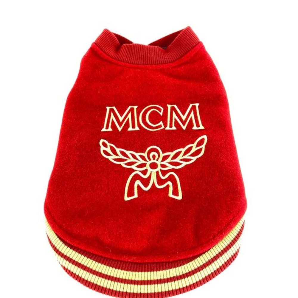MCM Red Varsity Dog Sweater 5mcmm128